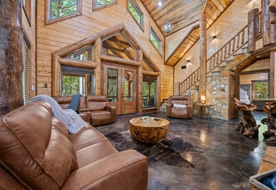 Spacious Forest Retreat with Game Room