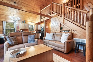 Smart TV, fireplace, video games