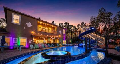 Lakefront Estate · Pool & Waterslide · Sleeps 45
