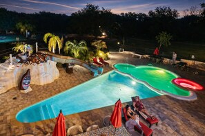 A heated pool