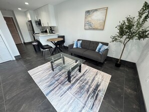 Living area - Clewiston Comfort #7 – Contemporary 1BR Gem (Clewiston)