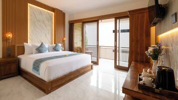 Deluxe villa | Luxe beddengoed, een minibar, gratis wifi, beddengoed