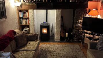 TV, fireplace, stereo