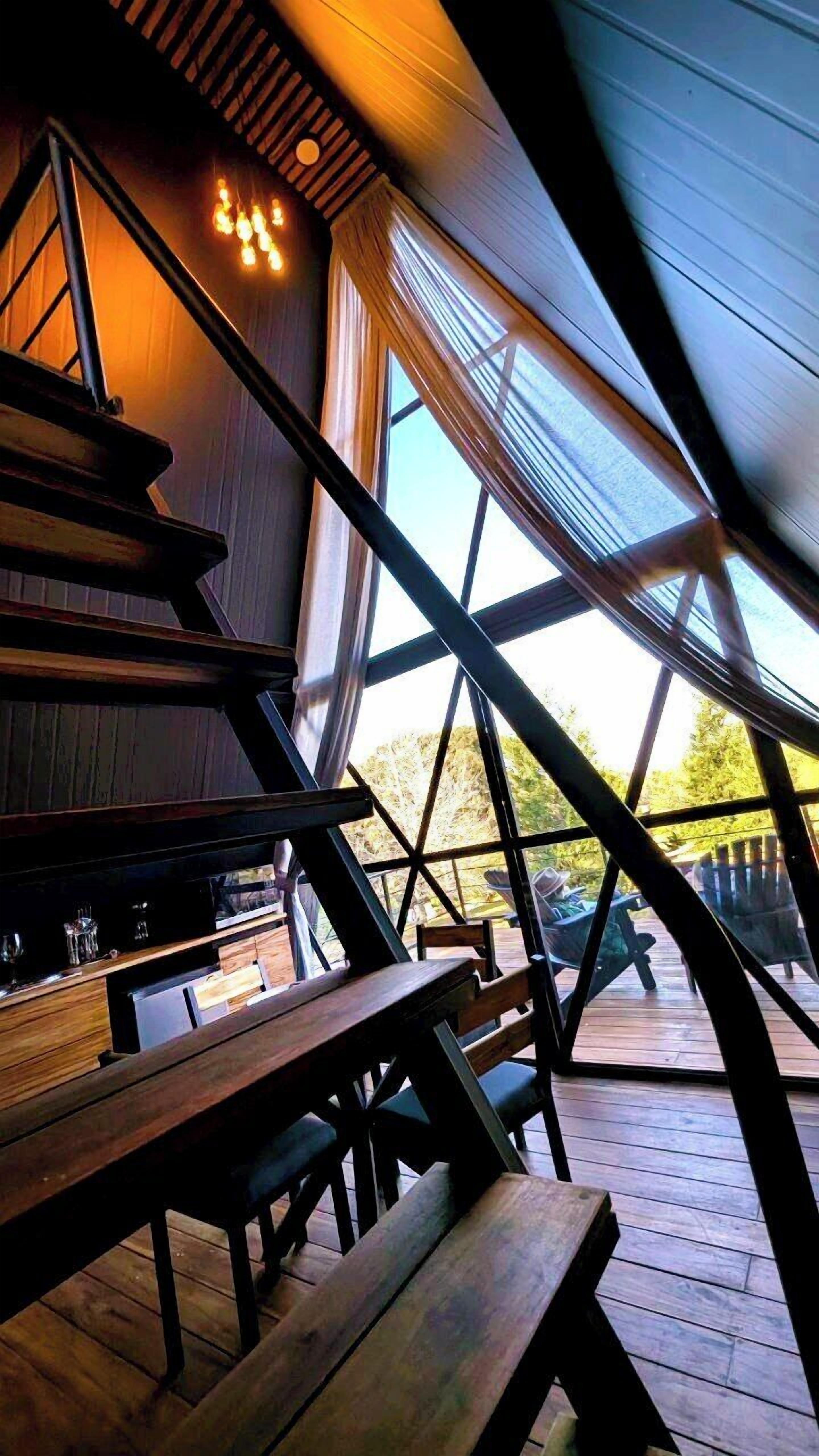 Kabin Keluarga, patio, pemandangan kebun | Area keluarga