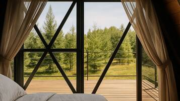 Cabaña familiar, patio, vista al jardín | Wifi gratis