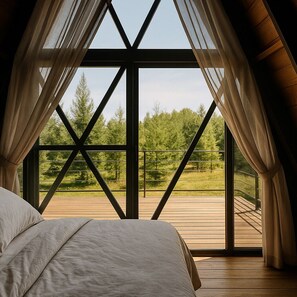 Familien-Ferienhütte, Terrasse, Gartenblick | Kostenloses WLAN