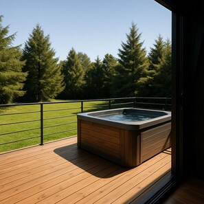 Baita familiare, patio, vista giardino | Terrazza/patio