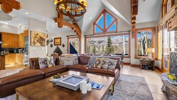 Télévision, cheminée