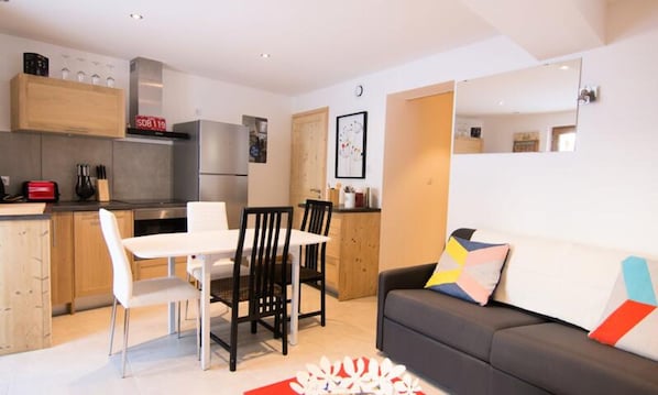 Living area - Chalet in La Ruaz Near Ski Slopes (Valloire)