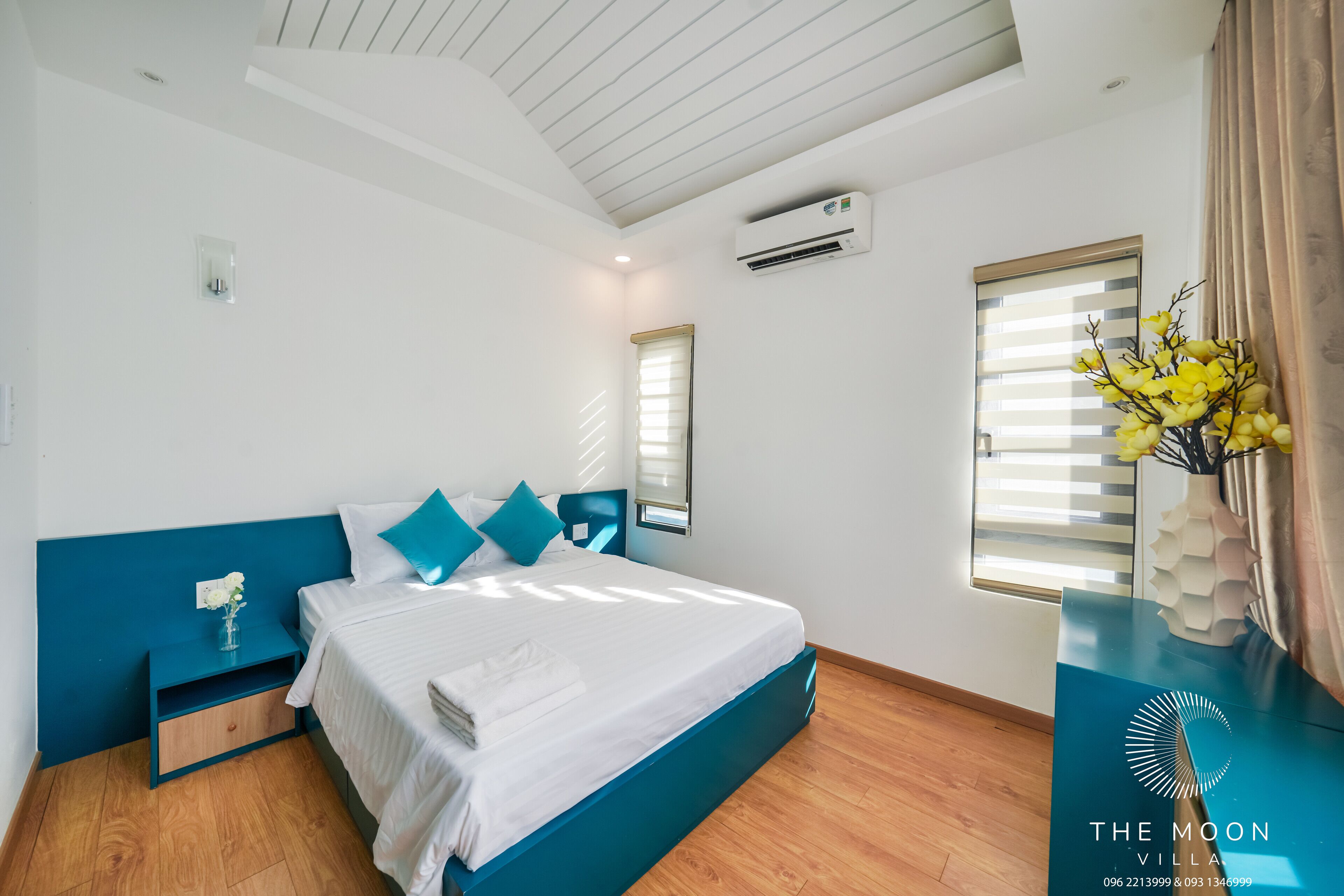 Luxe villa, uitzicht op tuin | Lakens van Egyptisch katoen, luxe beddengoed