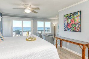 Skrivebord, strykejern/-brett, wi-fi (inkludert) og sengetøy