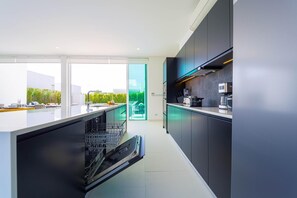 Villa, Pool View | Private kitchen | Coffee/tea maker, electric kettle