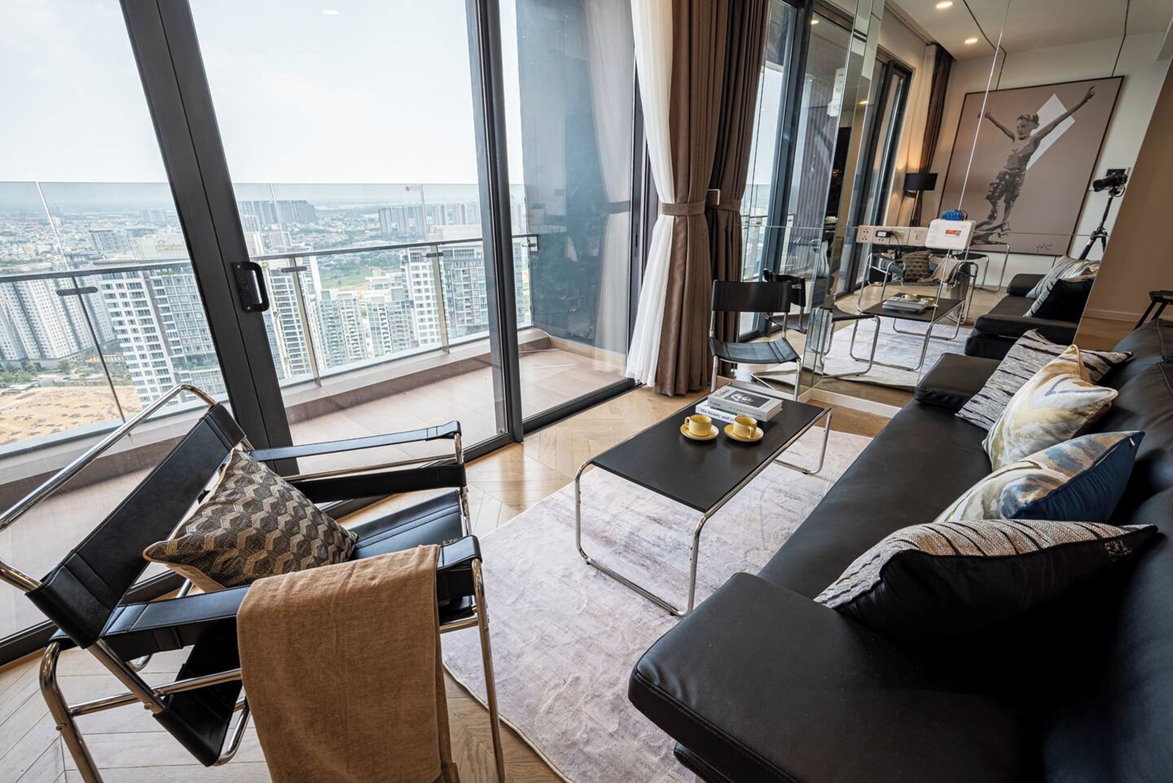 Family Suite, 3 Bedrooms, Club lounge access, City View | Living area | 65-inch Smart TV with cable channels, Netflix, smart speakers