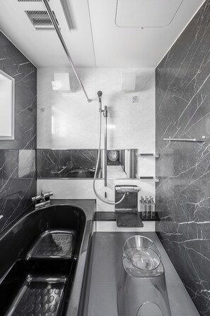 Hair dryer, towels