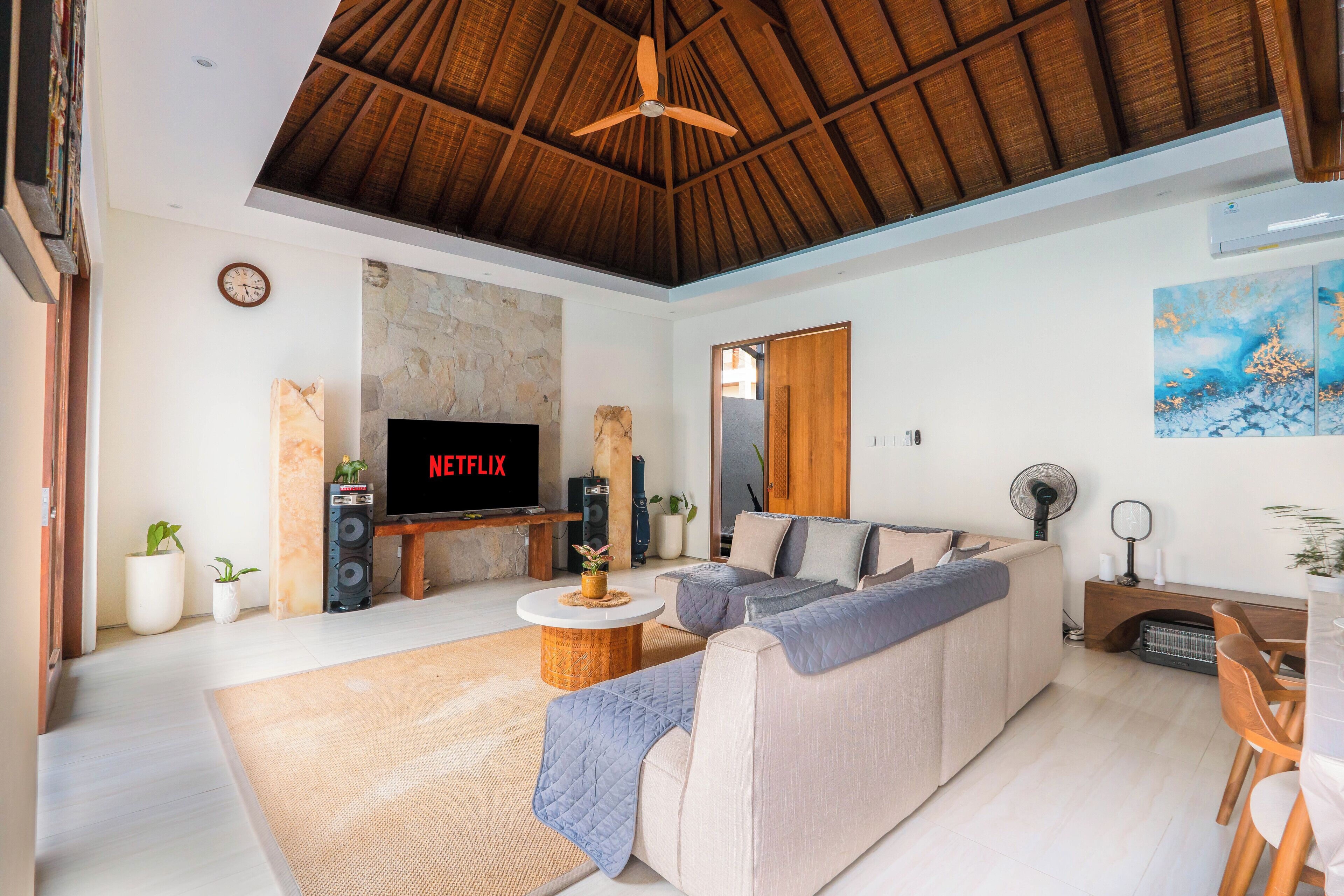 Villa, 4 soverom, ikke-røyk, privat basseng | Oppholdsområde