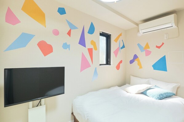 1 室のベッドルーム、WiFi (無料)、ベッドシーツ