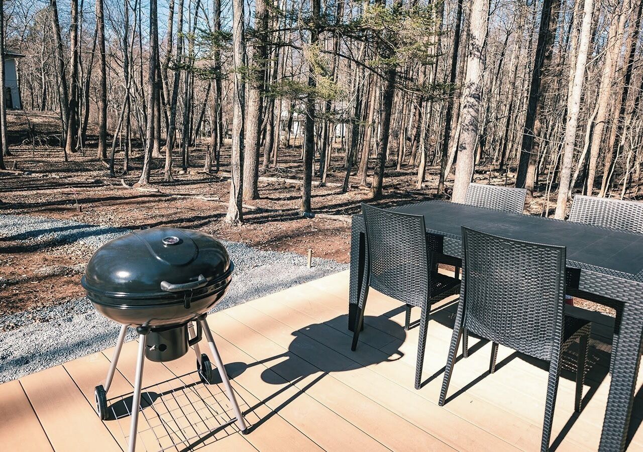 屋外ダイニングエリア