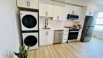 Microwave, oven, stovetop, dishwasher