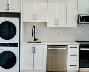 Microwave, oven, stovetop, dishwasher