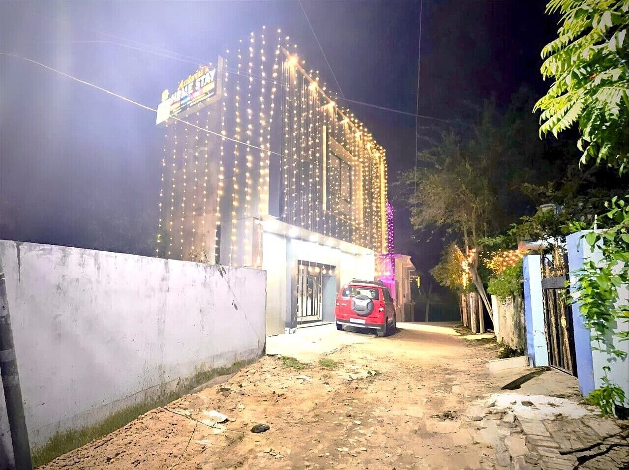 Overnatningsstedets facade