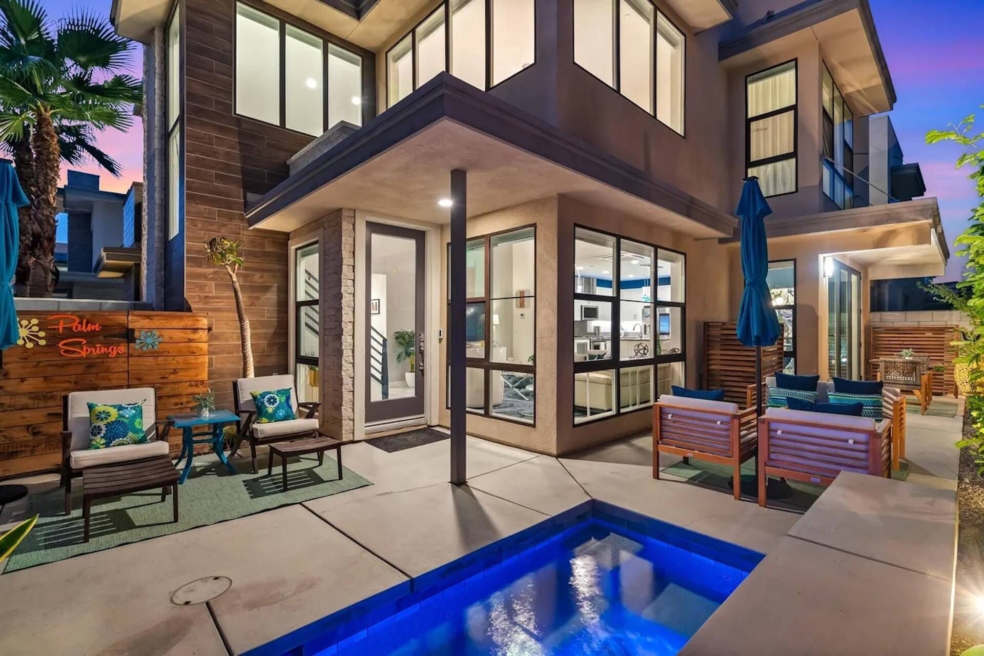 Una piscina riscaldata