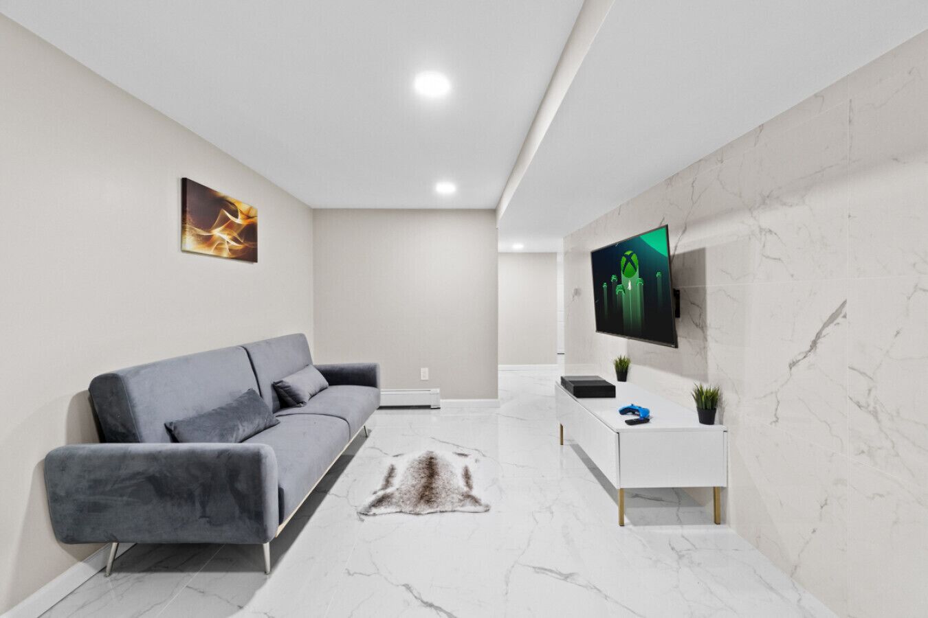 TV, video games, books, offices