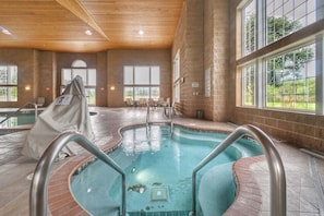 Indoor pool, a heated pool