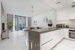 Apartamento, vista para a lagoa | Cozinha privada