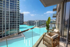 Appartement, vue sur la lagune | Balcon