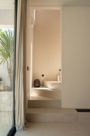 Deluxe Villa, Balcony, Pool View | Living area | 32-inch Smart TV with digital channels - Pala House 1 by Alfred in Bali (Pecatu)