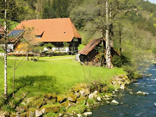 Doppelzimmer 9 – mit Dusche und WC, Bergblick, Balkon, Gemeinschaftsterrasse, WLAN