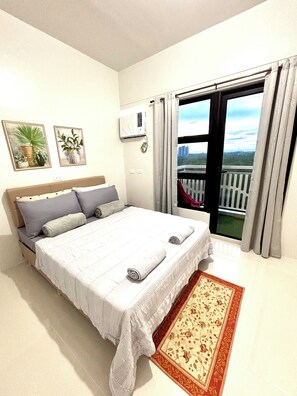 1 bedroom, iron/ironing board, Internet, bed sheets