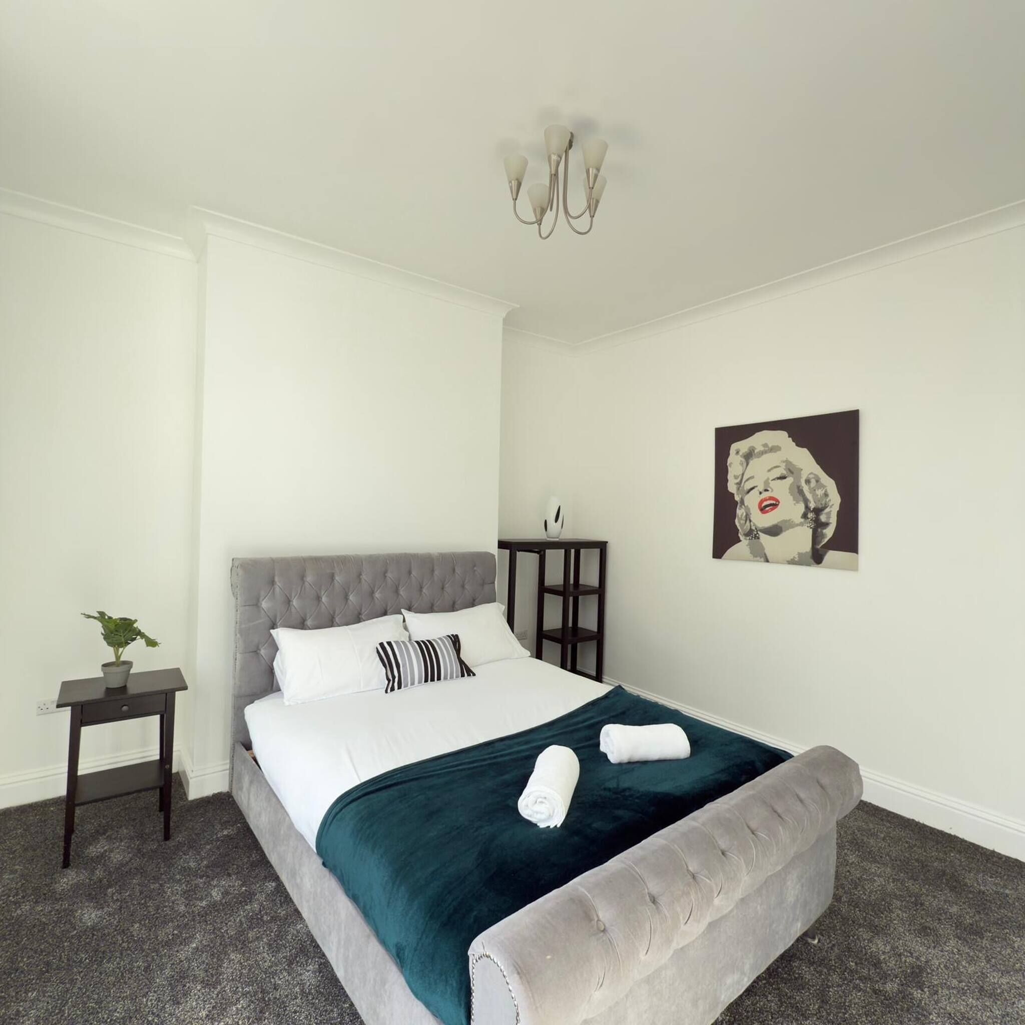 1 bedroom, iron/ironing board, bed sheets