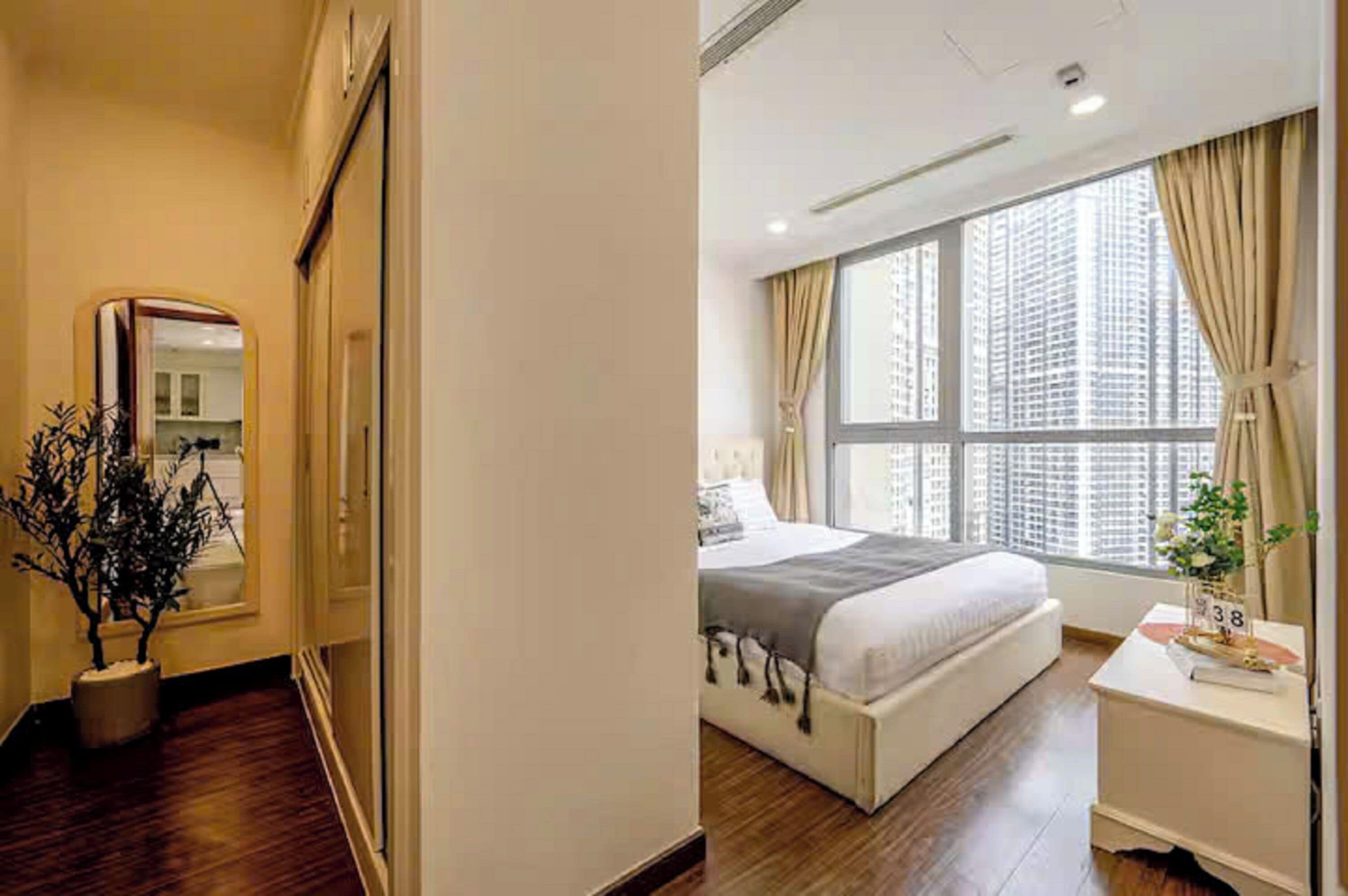 總統套房, 2 間臥室, 可使用俱樂部酒廊, 城市景觀 | 埃及棉床單、高級寢具、羽絨被、Select Comfort 床墊