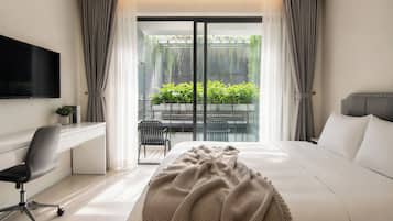 Studio Luxe, vue ville | Literie de qualité supérieure, décoration personnalisée