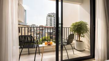 Luxury Studio, City View | Balcony
