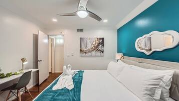 Desk, iron/ironing board, free WiFi, bed sheets