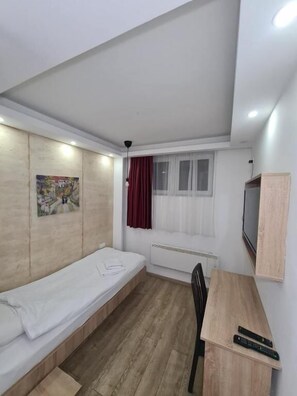 Economy Single Room | Living area | TV - Vila Ars (Belgrade)