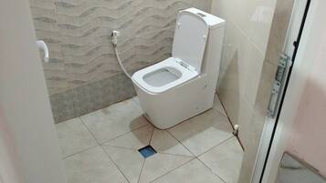 Free toiletries, hair dryer, slippers, towels