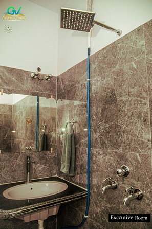 Executive Room | Bathroom - Golden Vista Resort - 10 Minute From Mayapur Temple (Krishnanagar)