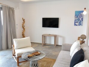 Living area - Premier 2 Bedroom House with Private Pool (Mykonos)