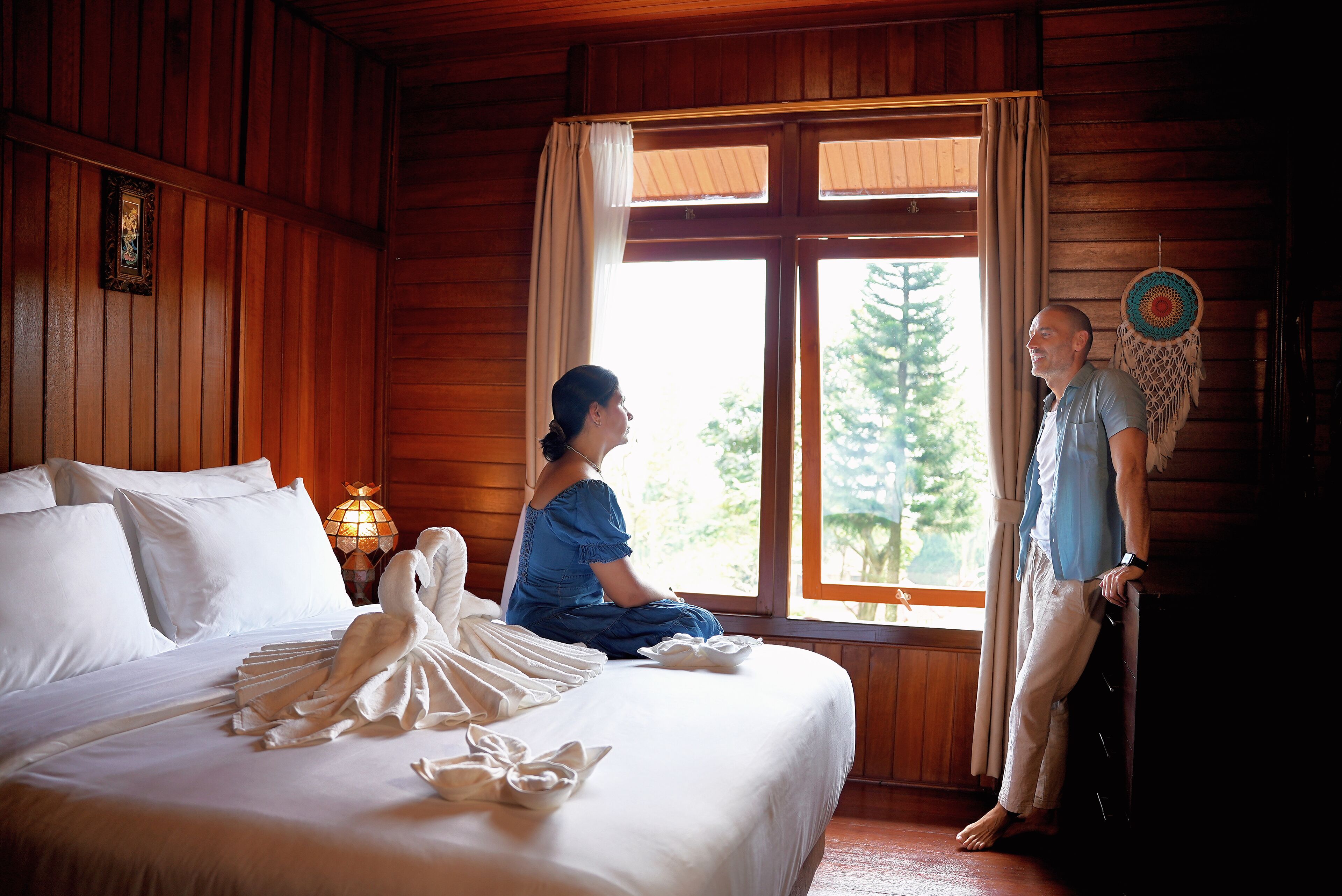 Casa exclusiva, 3 quartos, vista para o jardim, no mezanino | Roupas de cama premium, camas com colchões pillow-top