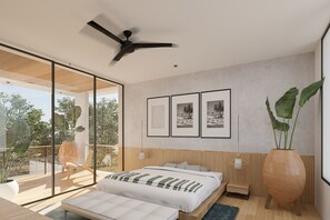 Luxury Villa, 2 Bedrooms, Private Pool | Desk, laptop workspace, iron/ironing board, free WiFi