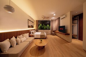 Luxury Villa, 2 Bedrooms, Private Pool | Desk, laptop workspace, iron/ironing board, free WiFi