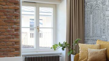 Lejlighed - 1 soveværelse - tekøkken - mezzanin | Opholdsområde