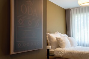 Comfort tweepersoonskamer, uitzicht op tuin | Een laptopwerkplek, gratis wifi