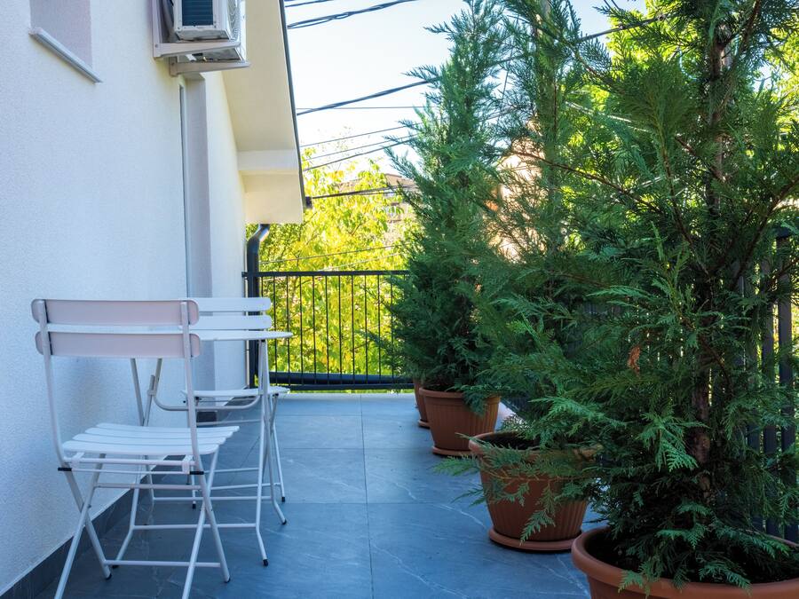 Deluxe Double Room, Garden View | Terrace/patio