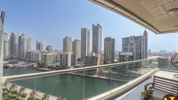 Luksus-lejlighed - balkon - udsigt til marina | Balkon