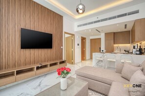 Lägenhet Comfort - utsikt mot staden | Vardagsrum