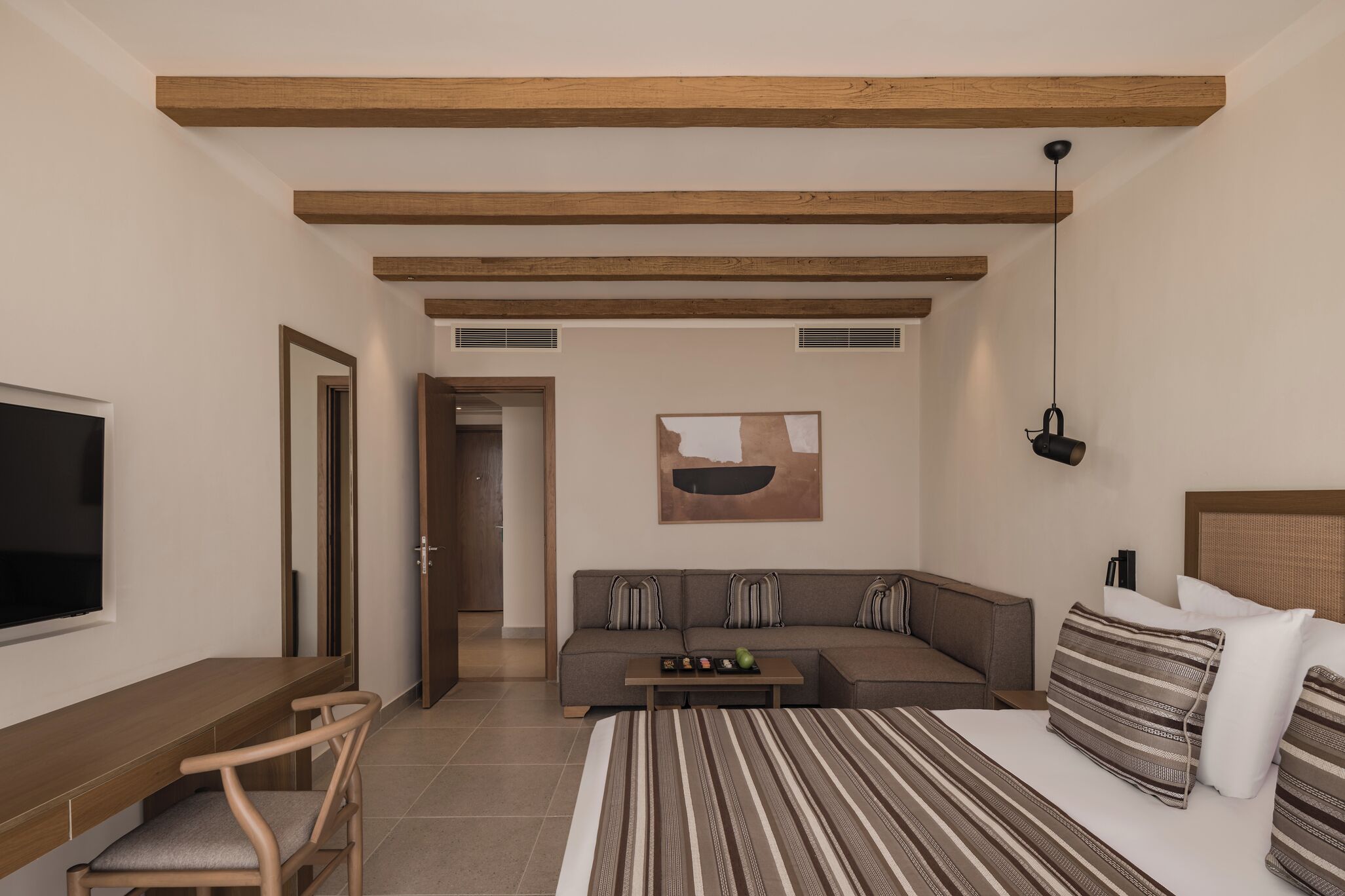 Bedroom. Interior and views may vary by availability.